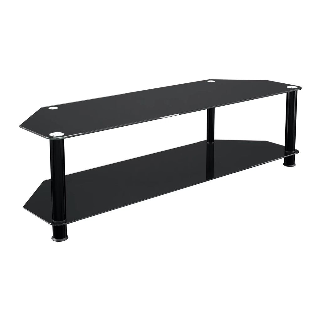 Black Glass TV Stand J4489