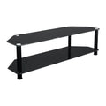 Black Glass TV Stand J4489