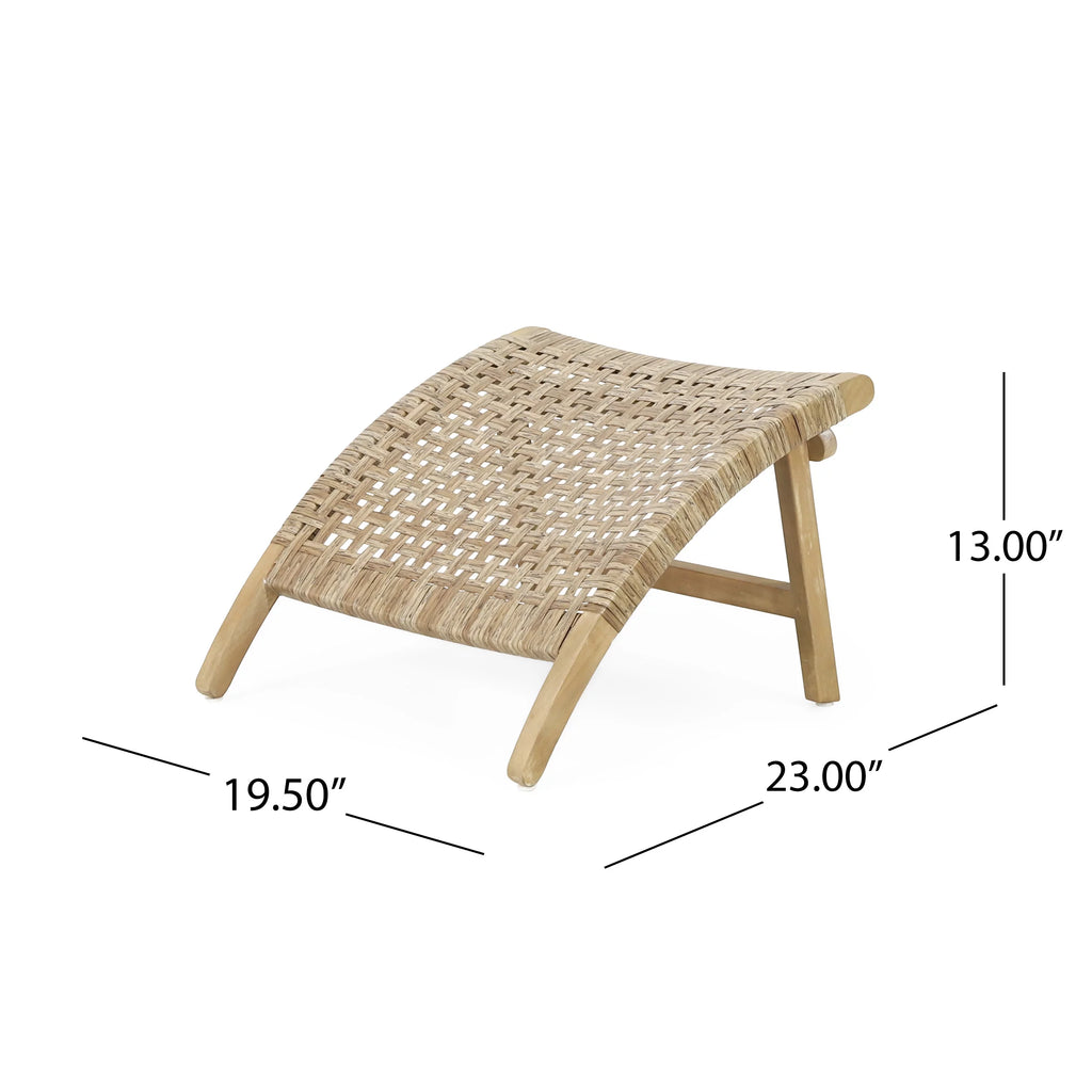 Acacia Wood Outdoor Lounge Chair Set of 2 Light Brown V274748