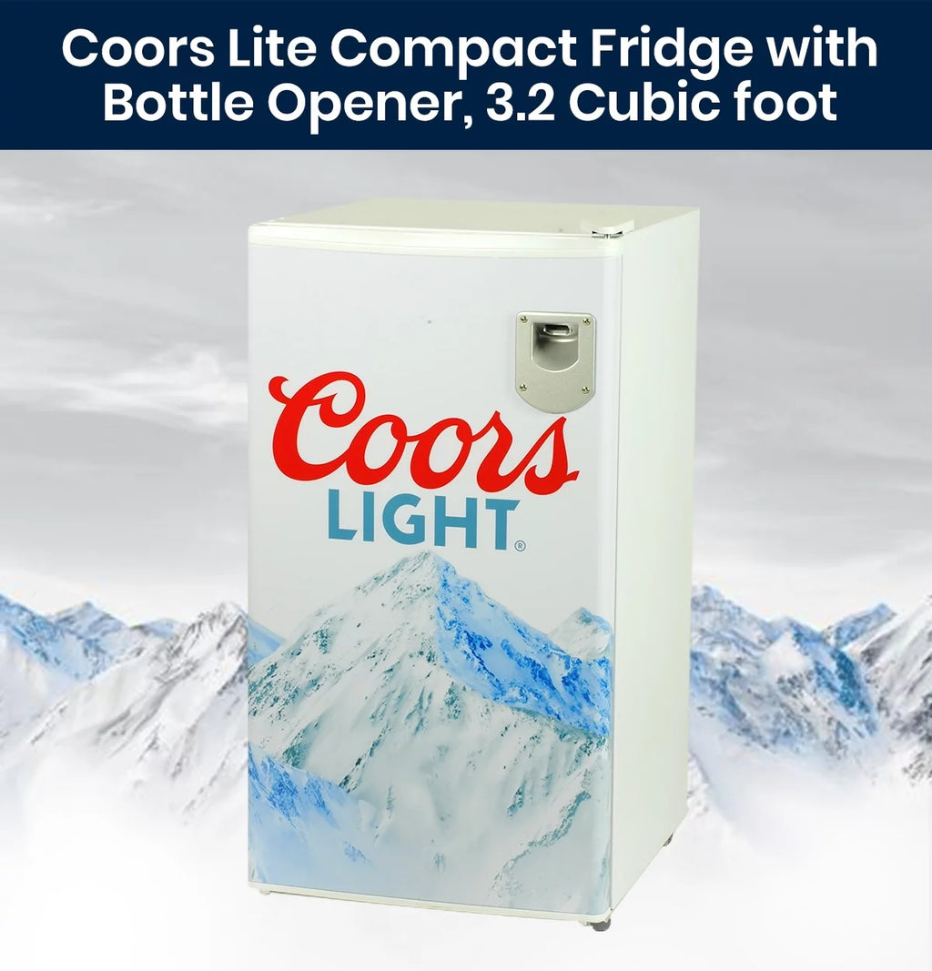Compact Fridge with Bottle Opener, 90 L 3.2 Cubic Foot T847867