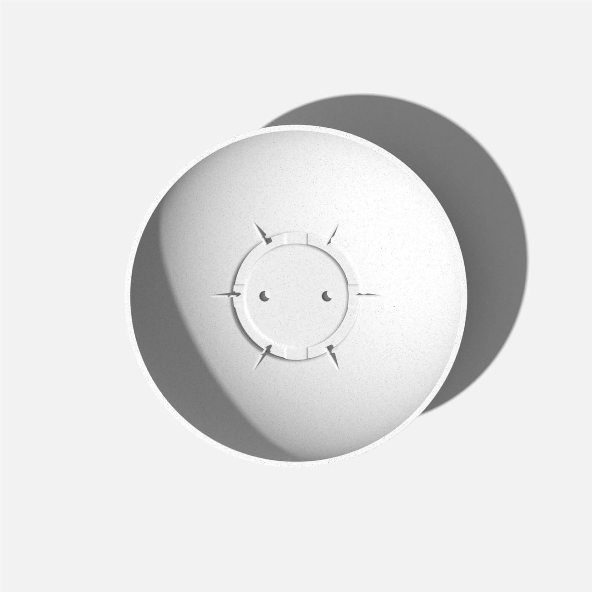 24" Plastic-Stone Planter 2-Pack White E23363