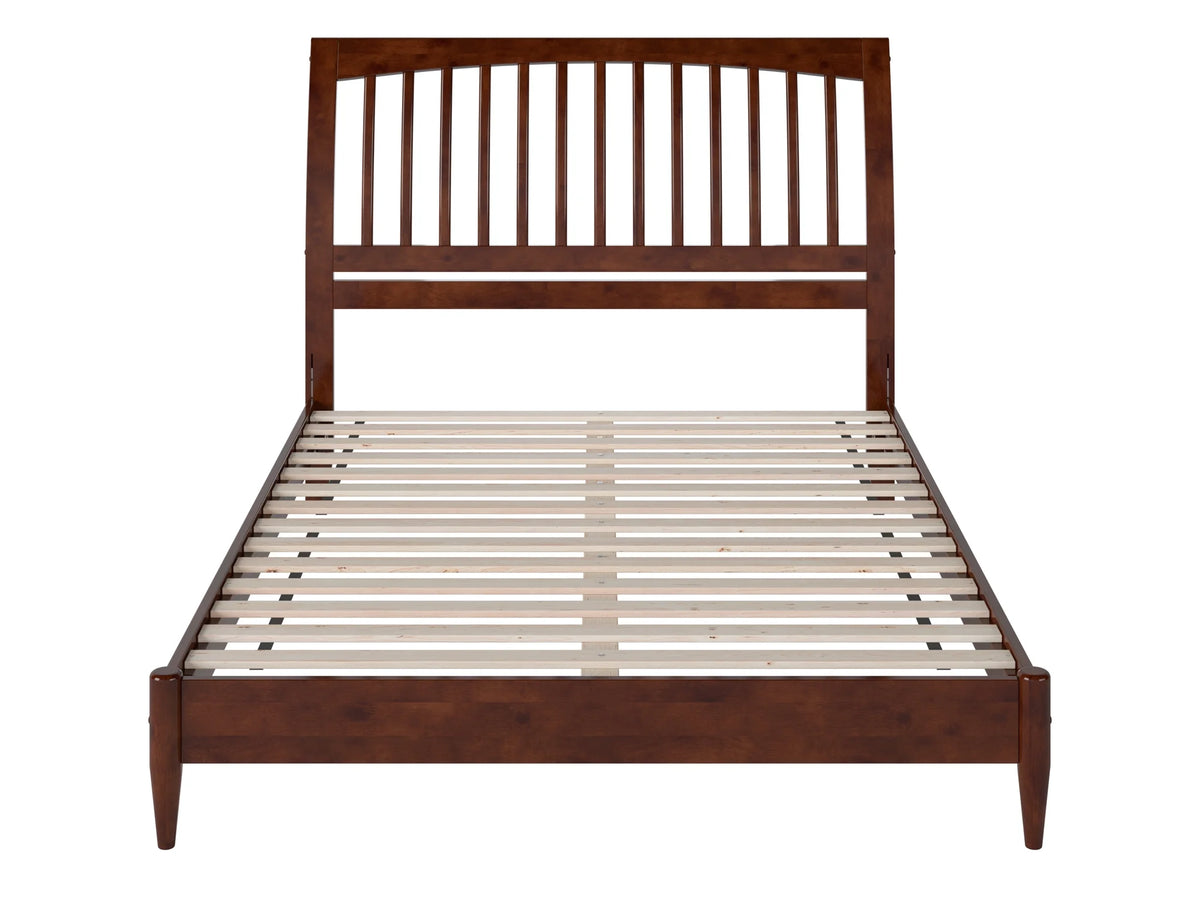Queen Solid Wood Sleigh Platform Bed D395288