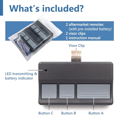 Universal Garage Door Opener Remote I635