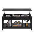 Lift Top Coffee Table with Hidden Storage and 3 Open Shelves E28332