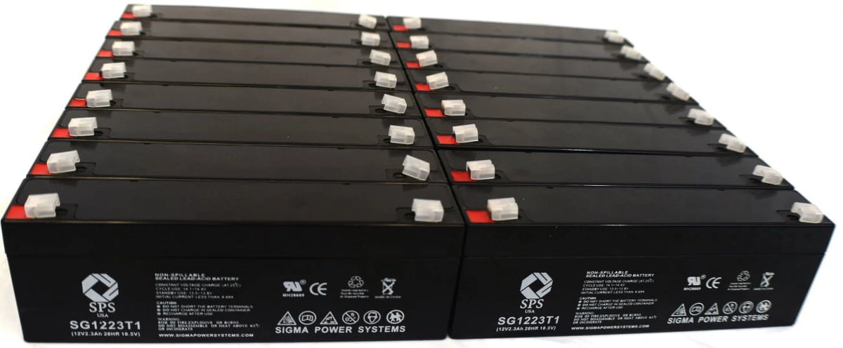 12V 2.3 Ah Replacement Battery 12 Pack W6738