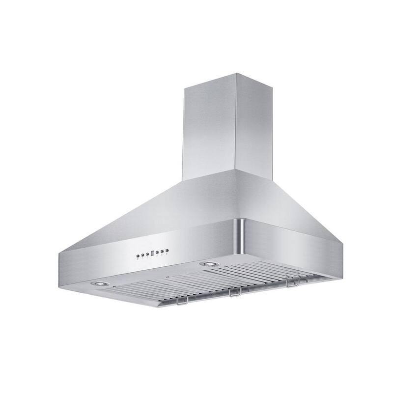 30 in. 400 CFM Convertible Wall Mount Range Hood in Stainless Steel T479539