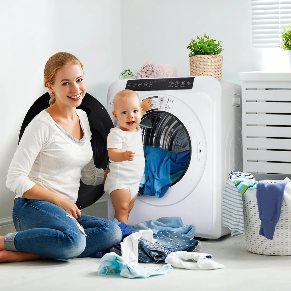 13.2LB Portable Front Load Laundry Dryer White S541