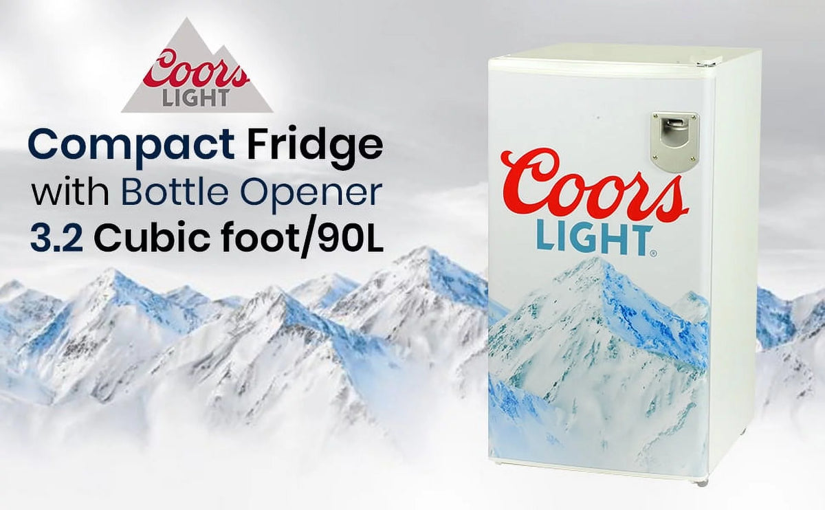 Compact Fridge with Bottle Opener, 90 L 3.2 Cubic Foot T847867
