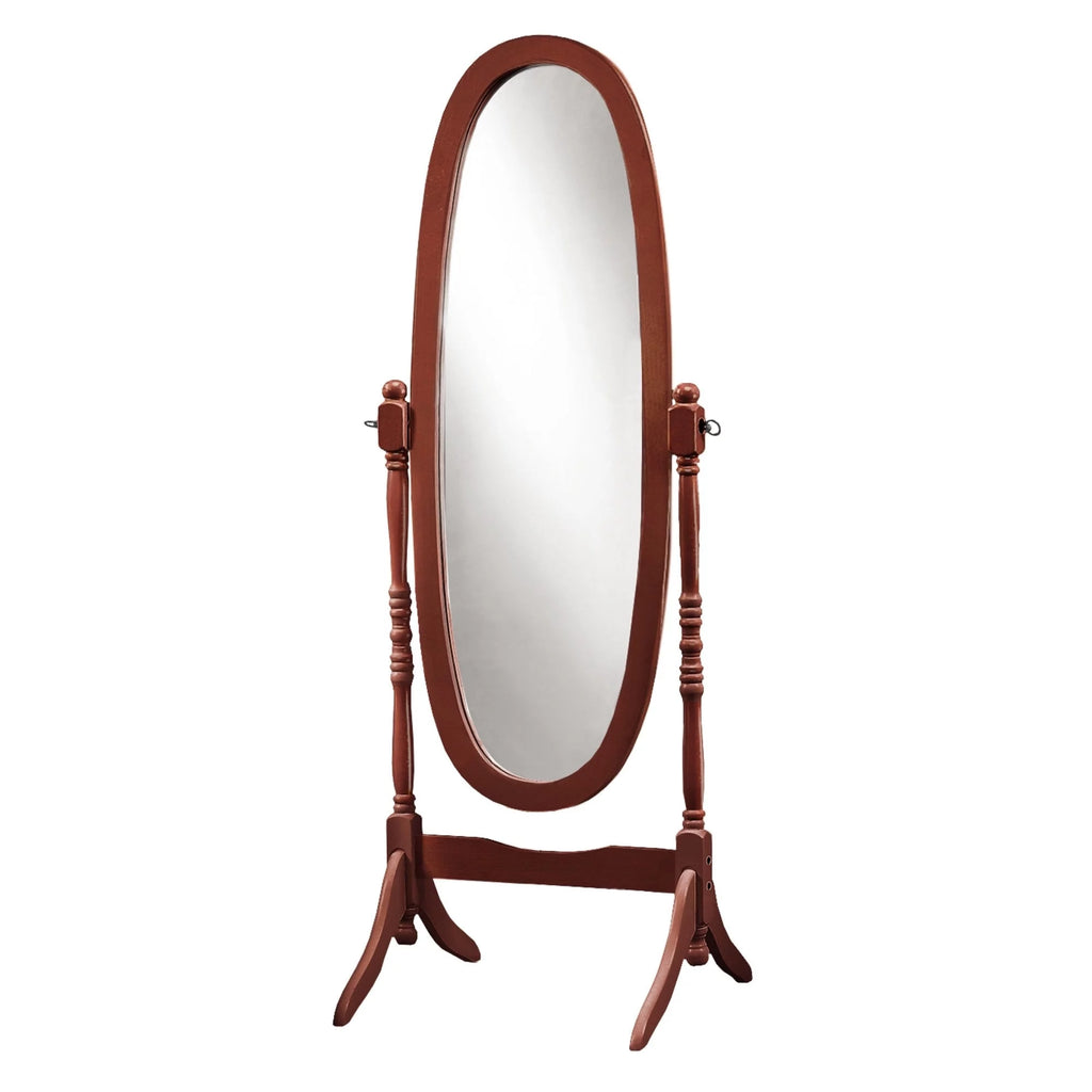 Oval Merlot Cheval Mirror with Stand P282571