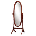 Oval Merlot Cheval Mirror with Stand P282571