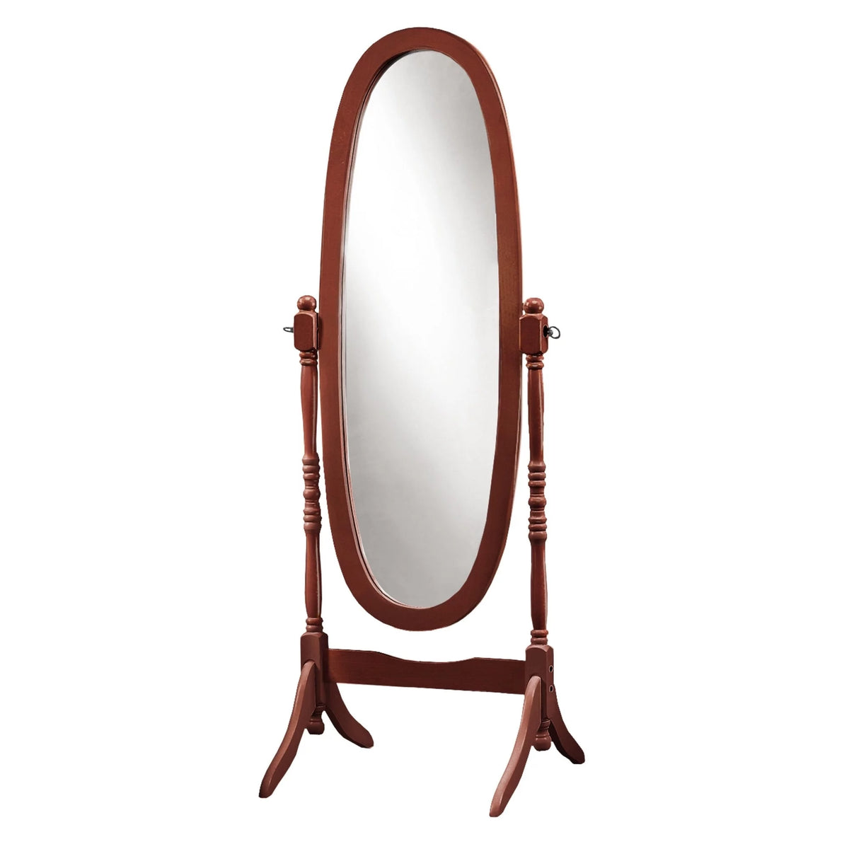 Oval Merlot Cheval Mirror with Stand P282571