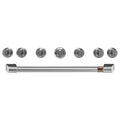 Gas Range Handle and Knob Kit in Brushed Stainless V80710