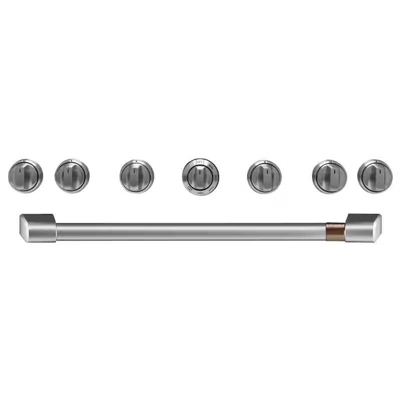 Gas Range Handle and Knob Kit in Brushed Stainless V80710