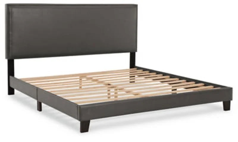 King Upholstered Bed Gray P14588