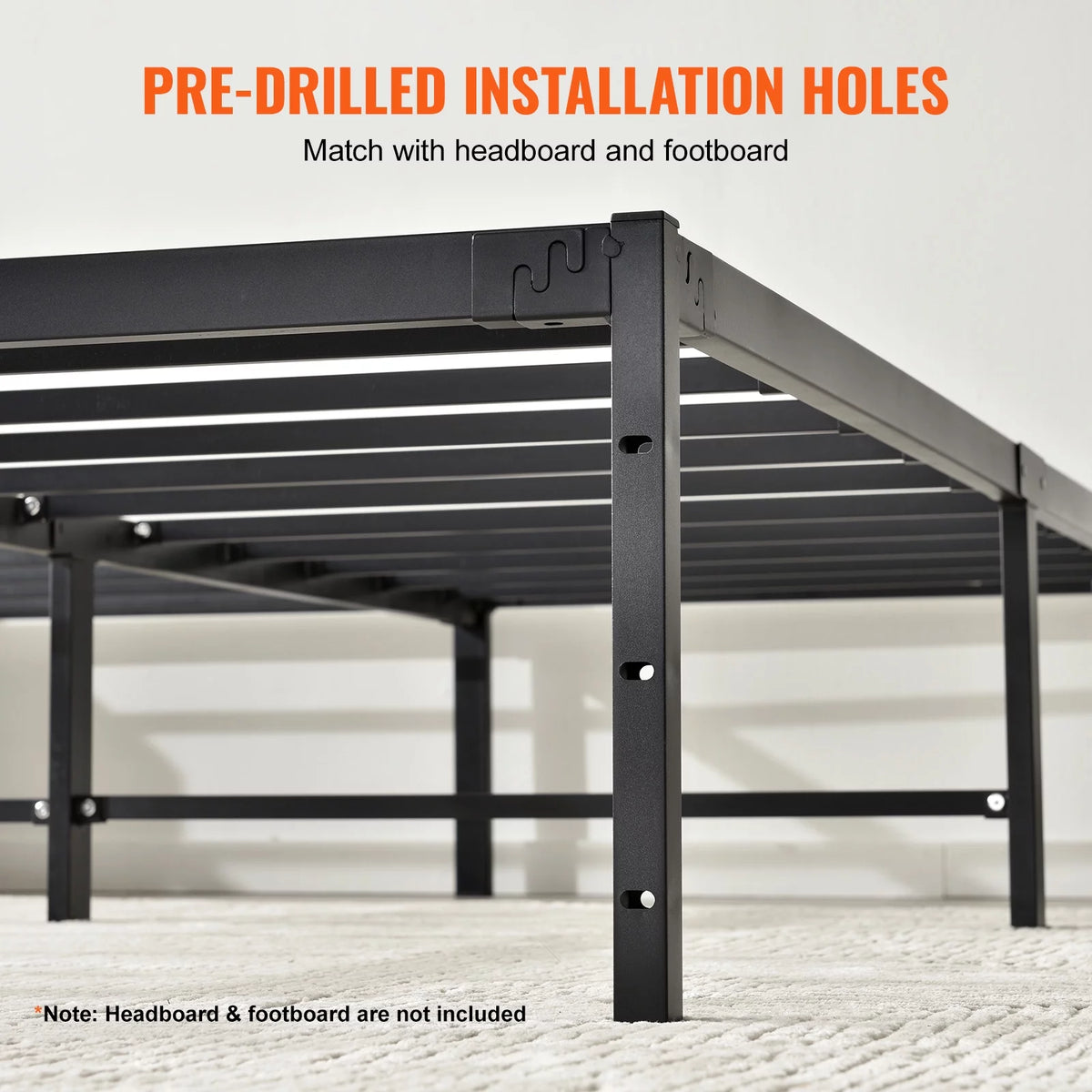 Full Size 18 inch Metal Bed Frame K466889