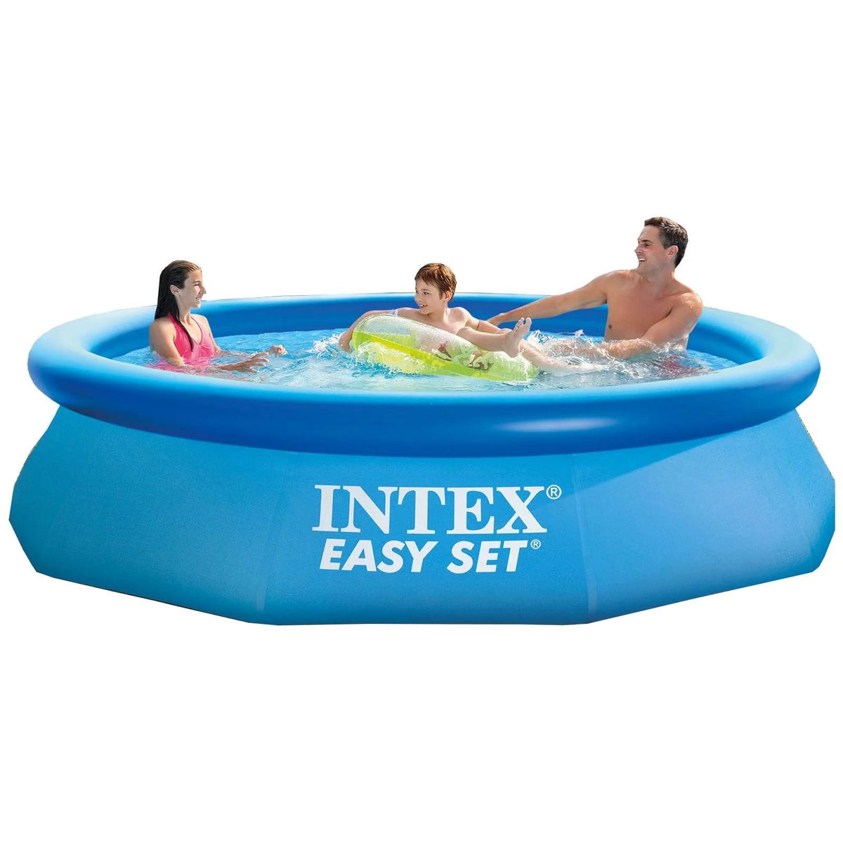 10ft x 30in Inflatable Round Swimming Pool & Pump M9747