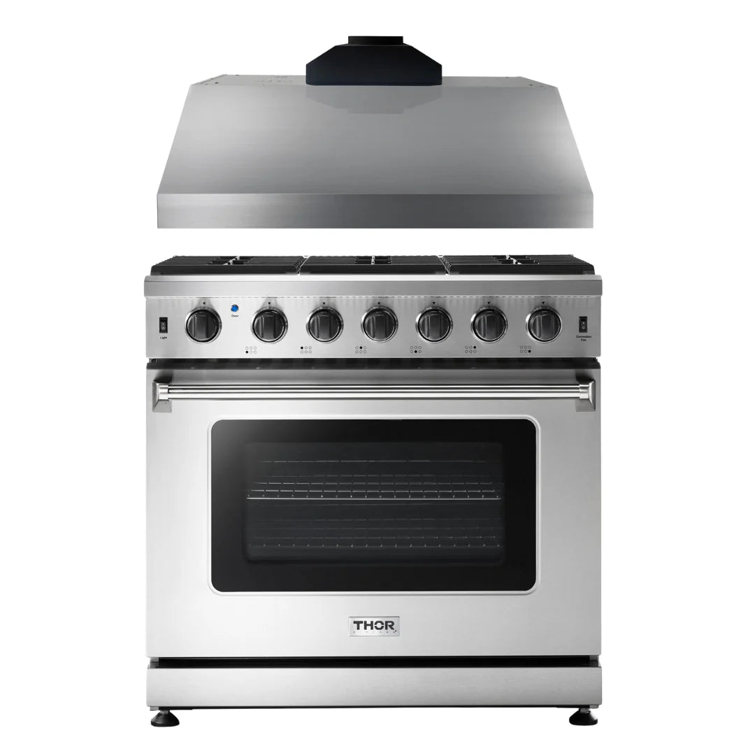 36 Propane Gas Range and Range Hood F945