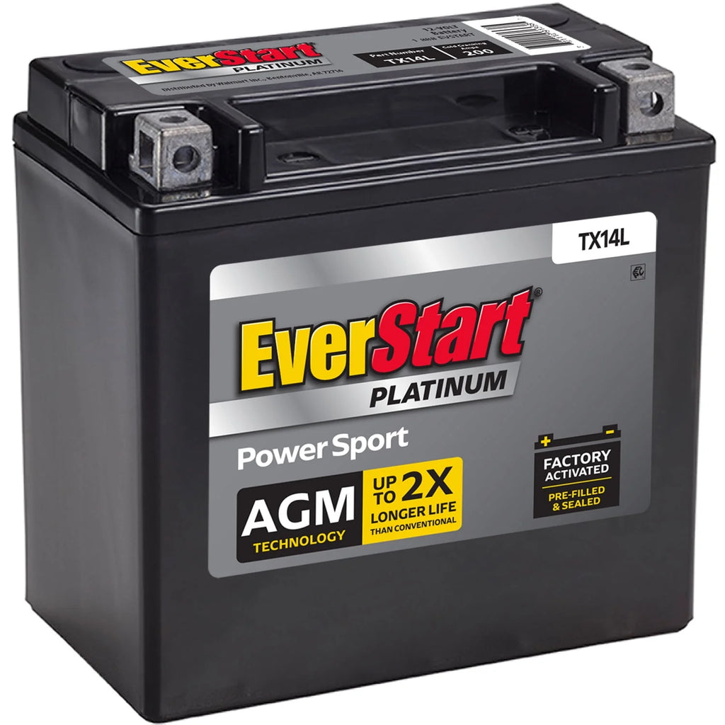 AGM Power Sport Battery Group Size TX14L 12 Volt 200 CCA Y76232
