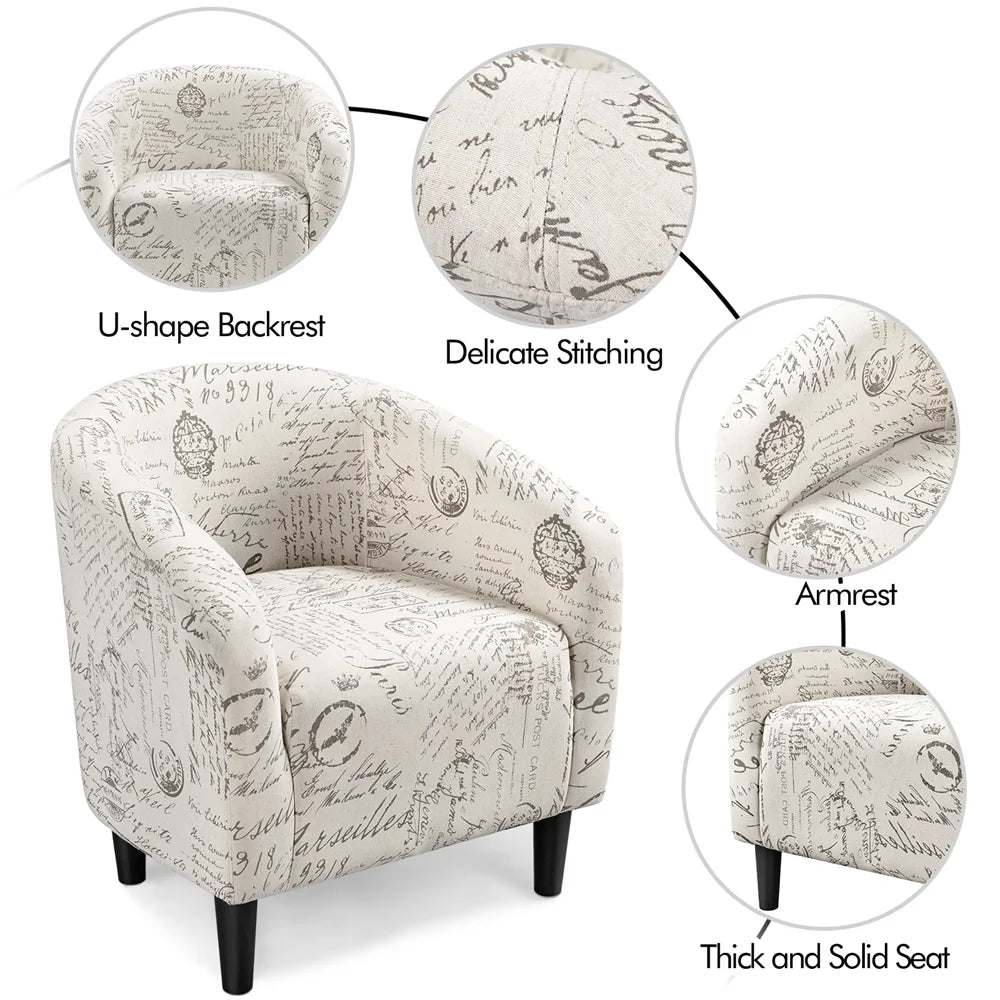Velvet Accent Arm Chair and Ottoman Set Gray F385935