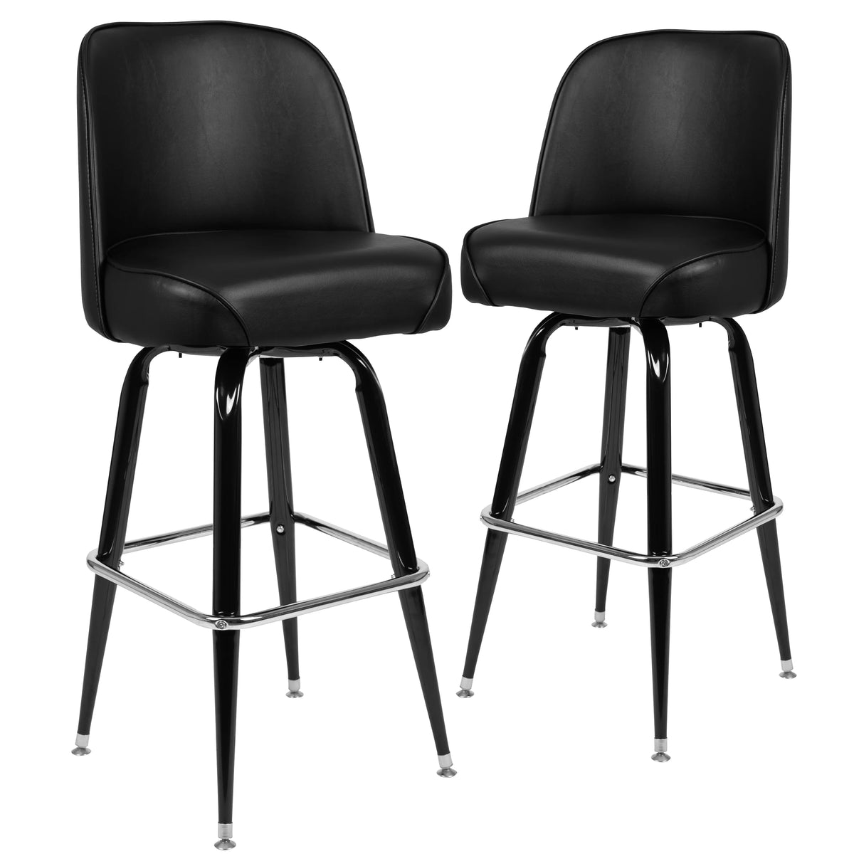 2 Pack Metal Swivel Barstool H9044