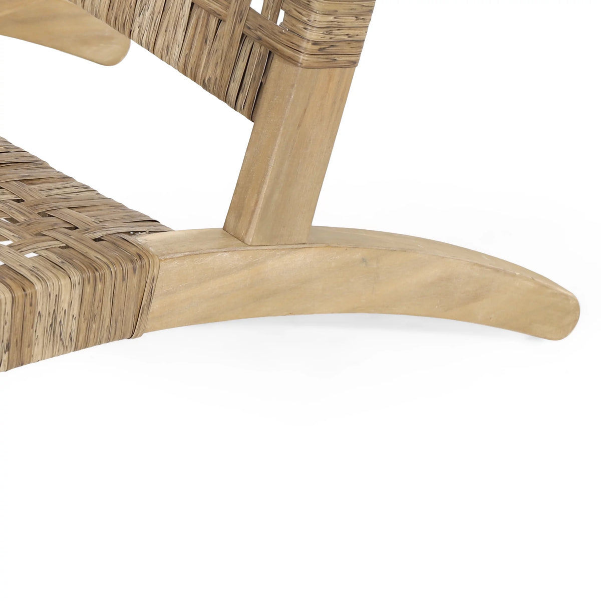 Acacia Wood Outdoor Lounge Chair Set of 2 Light Brown V274748