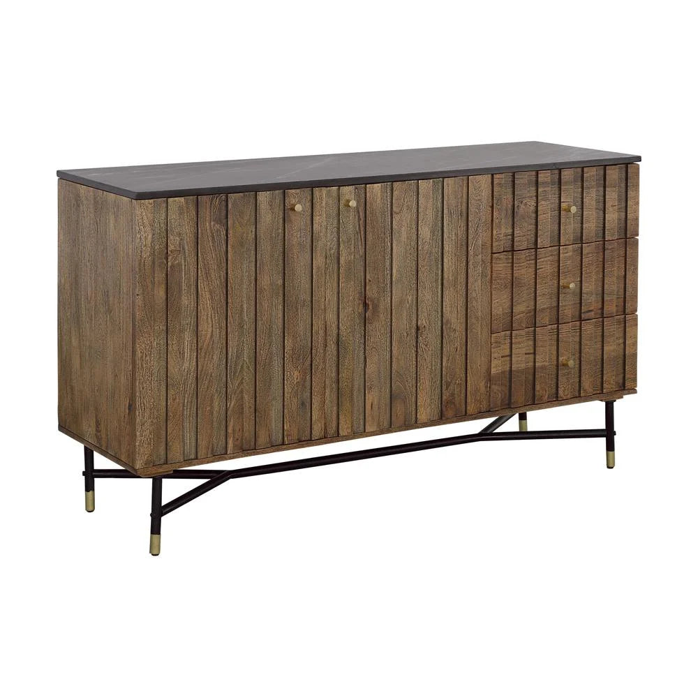 3-Drawer Solid Wood Credenza F51899